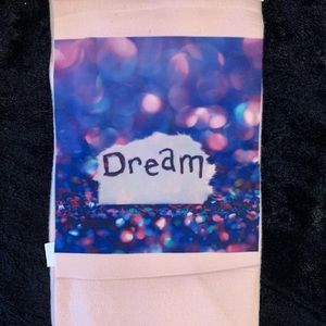 Pink fleece baby blanket
